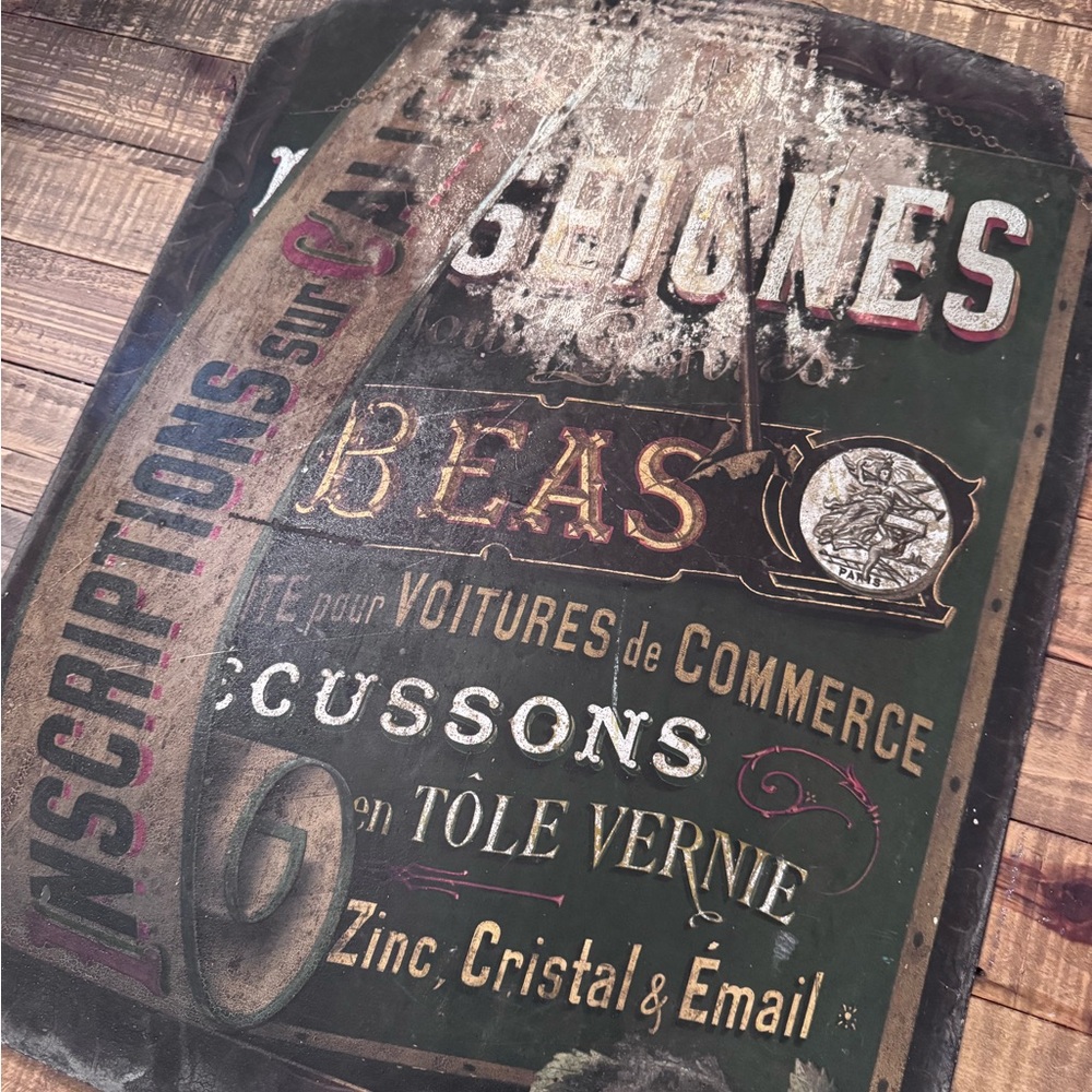 Authentic French Metal Sign - Picture 4 of 4